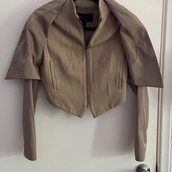 BCBG MAXAZRIA Tan/Green Hued Jacket - Picture 6 of 6